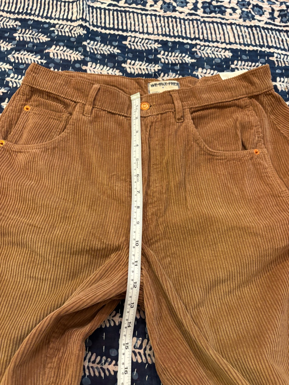 NWT We The Free Good Luck Mid Rise Barrel Cords - Picture 9 of 9